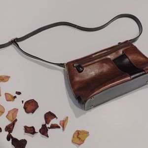 Joanel Leather Caramel Long Shoulder Bag